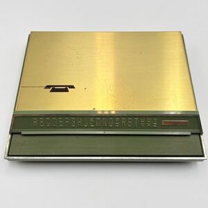 Vintage Park Sherman Telephone Index Pop Up Address Book Gold Avocado Green MCM